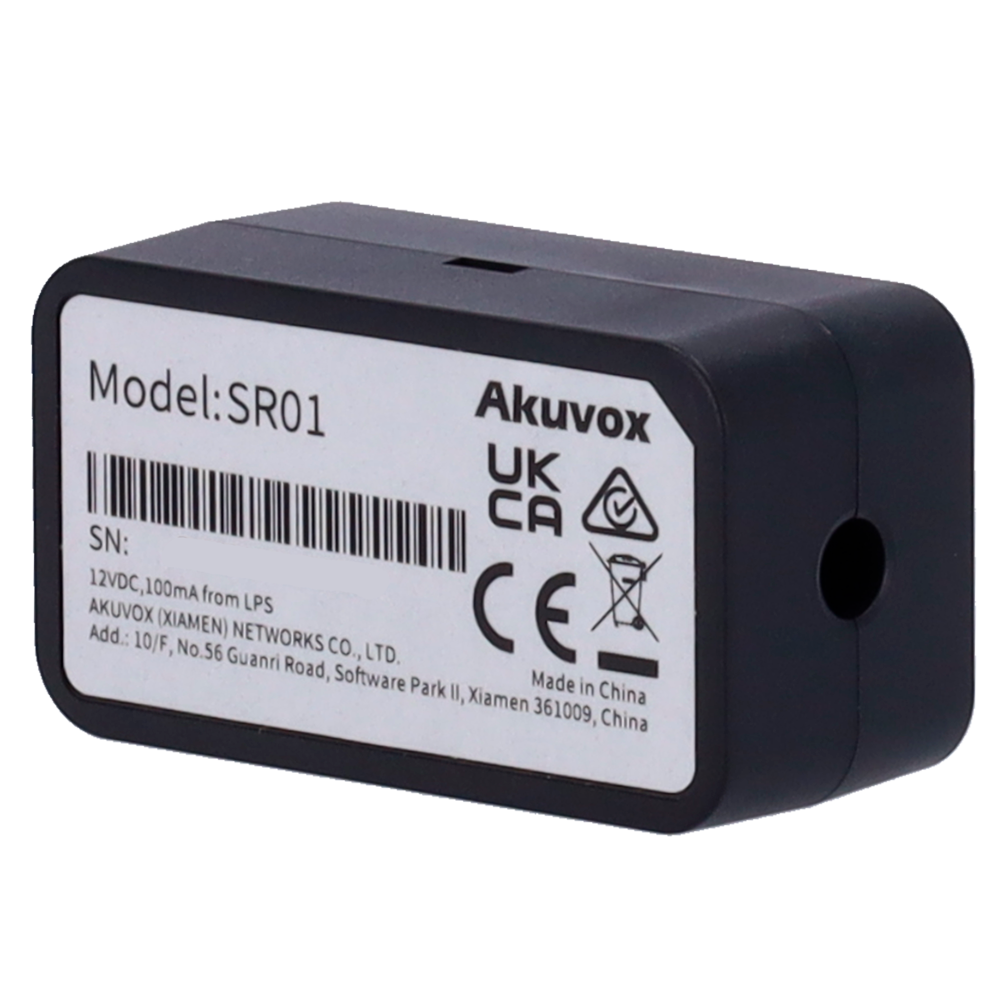 AKUVOX AK-SR01 - Módulo de puerta segura - Tamaño reducido para cajas de mecanismo - Comunicación RS485 | Entrada de pulsador - Salida de relé NO/NC - Salida DC 12 V - Alimentación DC 12 V - imagen 1