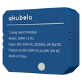 AKUVOX AK-ZBMD-C1-R1 - Relé inteligente de 1 línea - ZigBee 3.0 - Carga máxima 16 A - Alimentación 100-250 AC / 24-30 DC - Temporizador y calendario - Compatible con APP BelaHome - imagen 1
