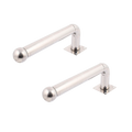 MARCA BLANCA ALF-50L - Soporte para barrera modelo L - 2 unidades - Acero inoxidable - Compatible con detectores de 3/4 haces - Compatible con barreras ABE y ABH - Longitud 50 cm