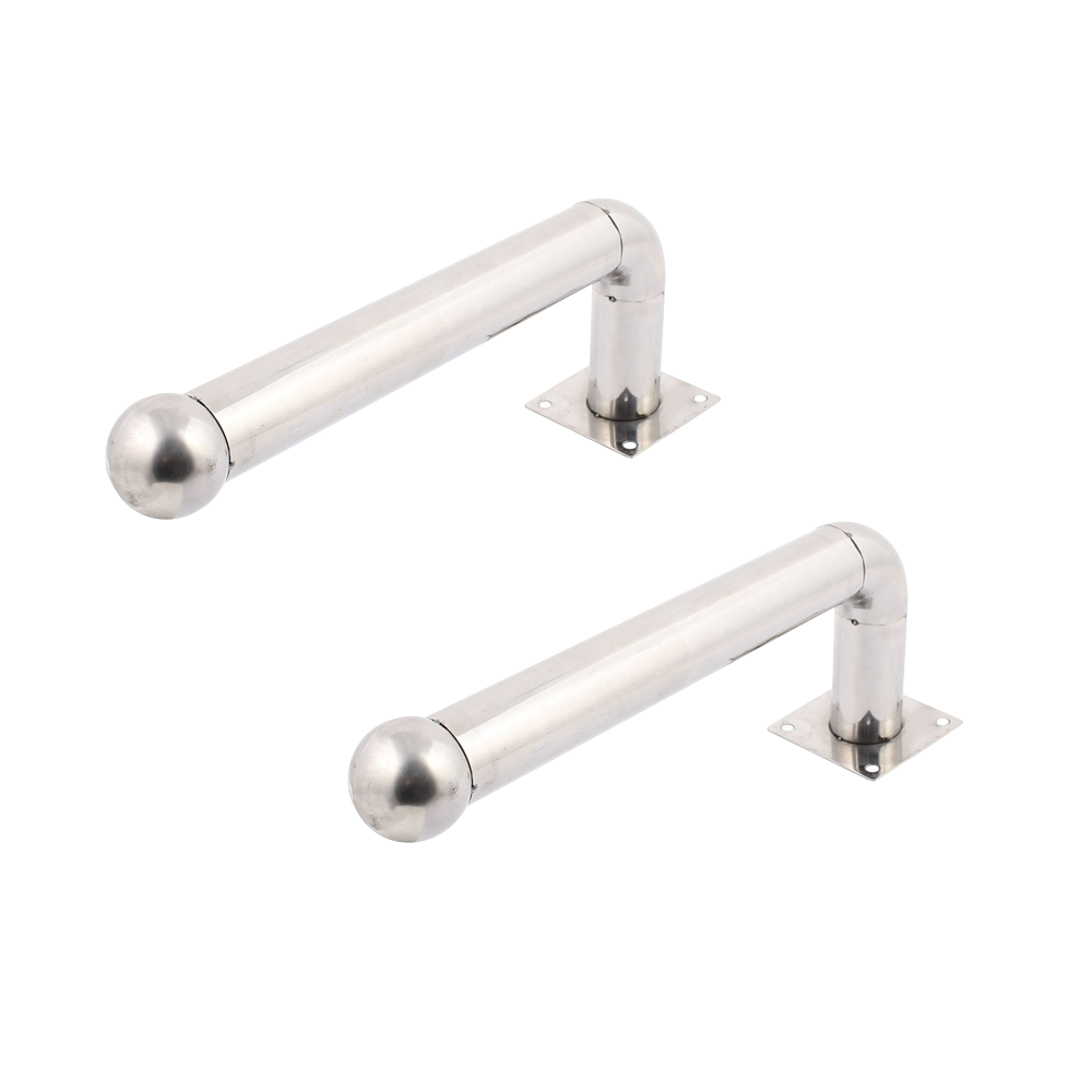 MARCA BLANCA ALF-50L - Soporte para barrera modelo L - 2 unidades - Acero inoxidable - Compatible con detectores de 3/4 haces - Compatible con barreras ABE y ABH - Longitud 50 cm