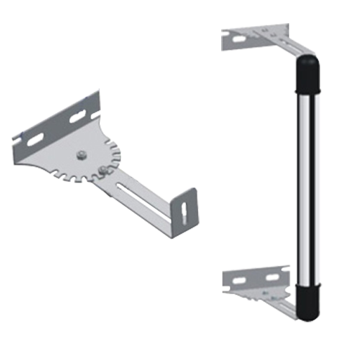 MARCA BLANCA AN-6Z - Soporte para barrera - Ángulo y longitud ajustable - Acero inoxidable - Compatible con ABI30-764 y ABI100-1086