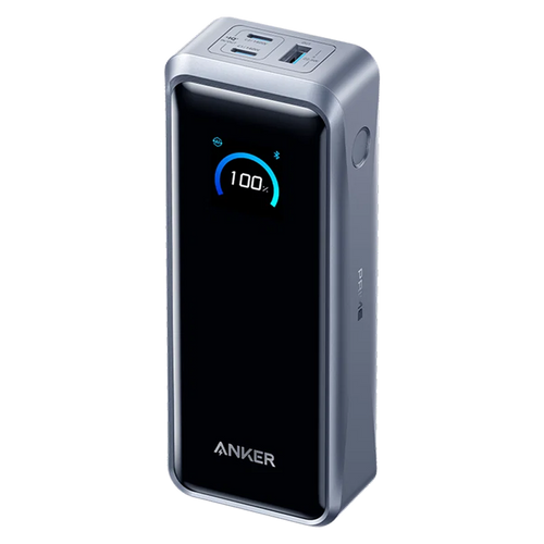ANKER ANK-110-26K-B - Anker Power Bank - Capacidad 26000mAh - Entrada 2x USB-C, 1x Pin Pogo - Salidas 2x USB-C, 1xUSB-A | Cable USB-C incluido - Carga ultrarrápida y estable - Pantalla digital LED | Color negro