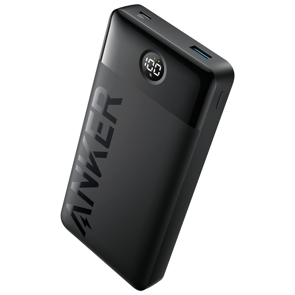 ANKER ANK-1367-POWERCORE-B - Anker Power Bank - Capacidad 20000mAh - Entrada USB-C - Salidas USB-C, USB-A - Carga rápida y estable: 2 dispositivos - Pantalla digital LED | Color negro - imagen 1