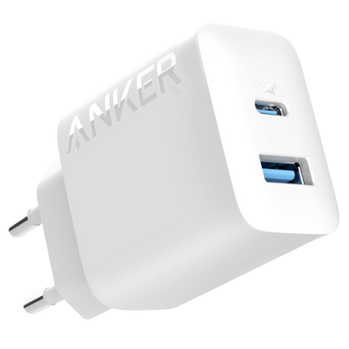ANKER ANK-234-WCHARGER-20W1A1C-W - Anker - Cargador USB - Potencia 20W - Carga rápida - Salida USB-C y USB-A - Color blanco - imagen 1