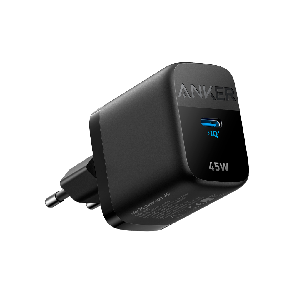 ANKER ANK-313-WCHARGER-45W1C-B - Anker - Cargador USB - Potencia 45W - Carga rápida - Salida USB-C - Color negro - imagen 1