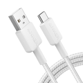 ANKER ANK-322-USBA-USBC-180-W - Anker - Cable USB2.0 - USB-A a USB-C - Cable de nylon trenzado - Longitud 1.8m - Carga rápida hasta 15W | Color blanco - imagen 1