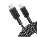ANKER ANK-322-USBC-LGT-300-B - Anker - Cable USB2.0 - USB-C a Lightning - Cable de nylon trenzado - Longitud 3m - Carga rápida | Color negro
