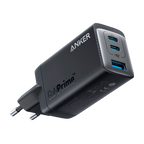 ANKER ANK-735-WCHARGER-65W1A2C-B - Anker - Cargador USB - Potencia 65W | Con tecnología GaNPrime - Carga rápida - Salidas 1x USB-A, 2x USB-C - Color negro - imagen 1