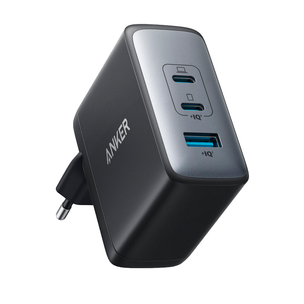ANKER ANK-736-WCHARGER-100W1A2C-B - Anker - Cargador USB - Potencia 100W | Con tecnología GaN II - Carga rápida - Salidas 1x USB-A, 2x USB-C - Color negro - imagen 1