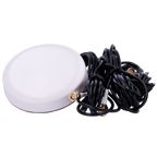 MARCA BLANCA ANT-4G24G-03D-G-O-ORV-W - Antena blanca 4G con GPS y Wi-Fi. - Frecuencia 4G de rango 824-2700 MHz. - Interfaz con 3 conectores de tipo SMA Macho. - Diseñada para instalación en techo de vehículo. - Ganancias de 4G 3dBi / Wi-Fi 3dBi / GPS 25dB - imagen 1