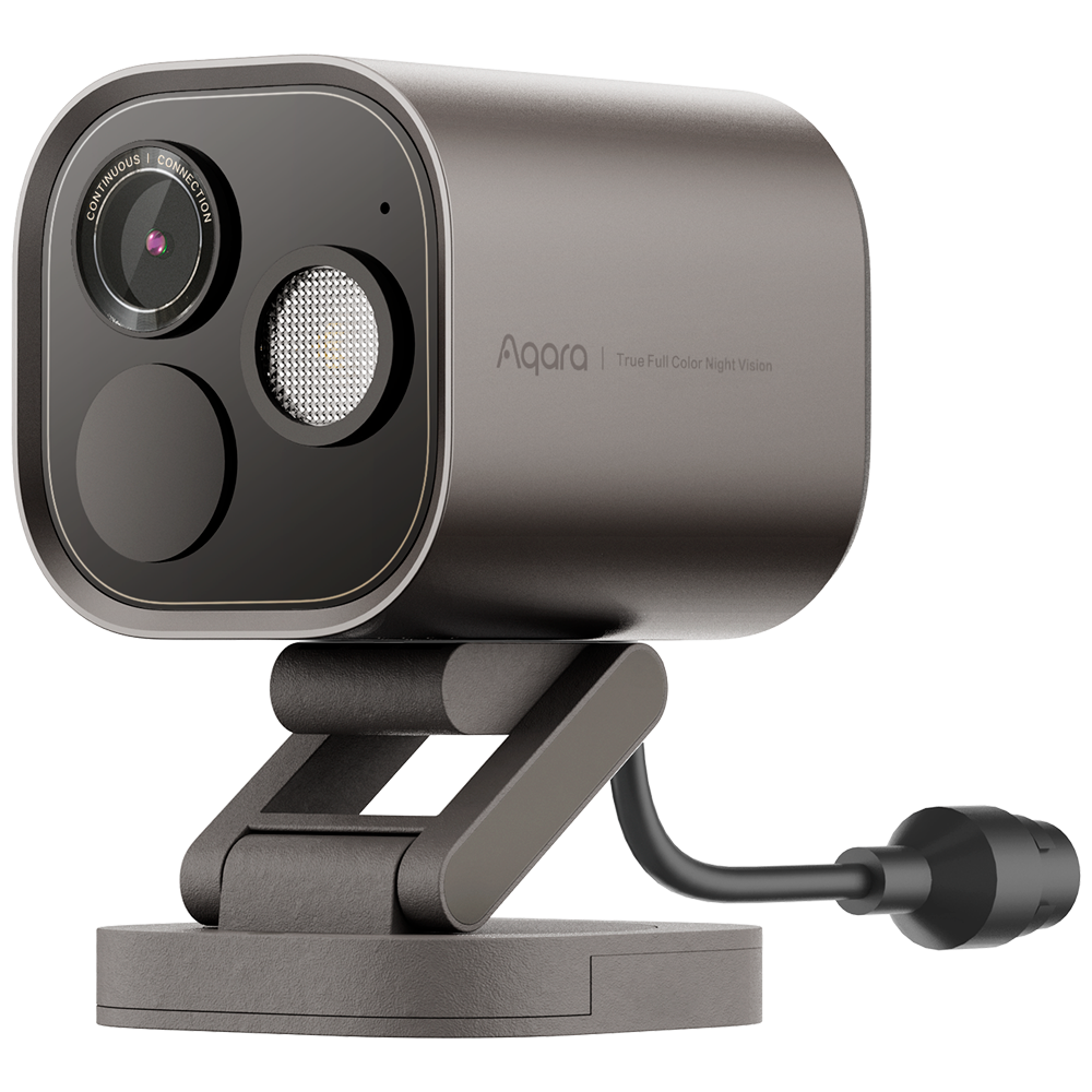 AQARA AQ-CH-C03D-G - Aqara Camera Hub G5 Pro (PoE) Gray - Resolución ultra nítida de 4MP UHD - Reconocimiento por IA / Visión nocturna color - LAN PoE / Zigbee / Matter / Thread - Soporta PoE 48V o USB-C 5V/2A - Compatible con Apple Homekit / Alexa y Goog