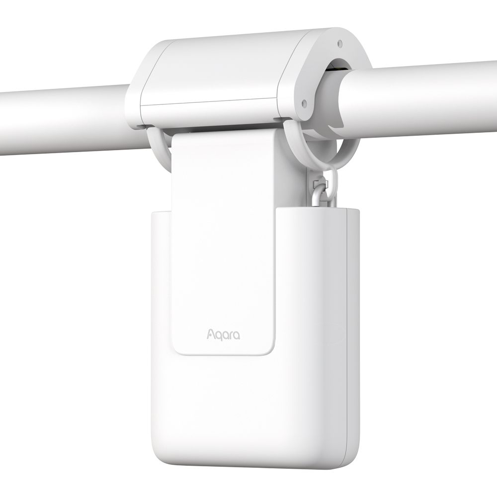 AQARA AQ-CM-M01R - Aqara Curtain Driver E1 (Rod Version) - Automatización directa para cortinas de barra - Sensor de luz integrado para apertura automática - Zigbee / Matter - Soporta Batería recargable - Compatible con Apple Homekit / Alexa y Google - imagen 1