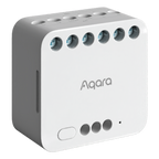 AQARA AQ-DCM-K01 - Aqara Módulo Relé Doble T2 - Control independiente de dos canales o circuitos - Modos versátiles: contacto seco y húmedo - Zigbee / Matter / Hub o Border Router - Soporta AC 100-240V (50/60Hz) o DC 24-60V - Compatible con Apple Homekit - imagen 1