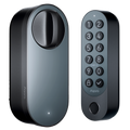 AQARA AQ-EL-D02D-B - Aqara Cerradura inteligente U200 Gris - Teclado inalámbrico con lector de huella por IA - Instalación directa sobre el cilindro existente - Thread / Bluetooth / Matter / Apple Home Key NFC - Soporta Batería de Li-Ion recargable / 4x A - imagen 1