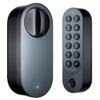 AQARA AQ-EL-D02D-B - Aqara Cerradura inteligente U200 Gris - Teclado inalámbrico con lector de huella por IA - Instalación directa sobre el cilindro existente - Thread / Bluetooth / Matter / Apple Home Key NFC - Soporta Batería de Li-Ion recargable / 4x A - imagen 1