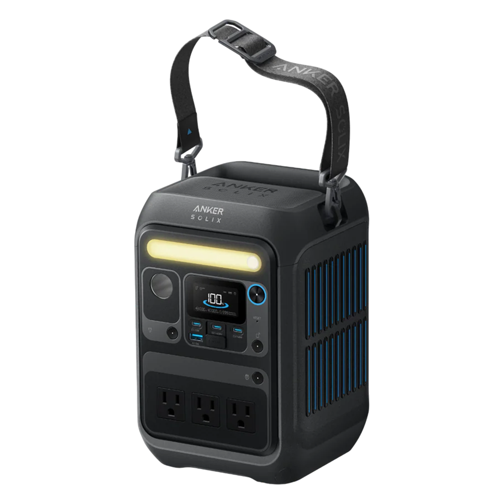 ANKER SOLIX ASOX-C300X - Estación de energía portátil Anker Solix - Capacidad 288Wh - Potencia salida 300W | Pico 600W - Salidas y formas de recarga múltiples - 3000 ciclos de vida - Control a través de la APP - imagen 1