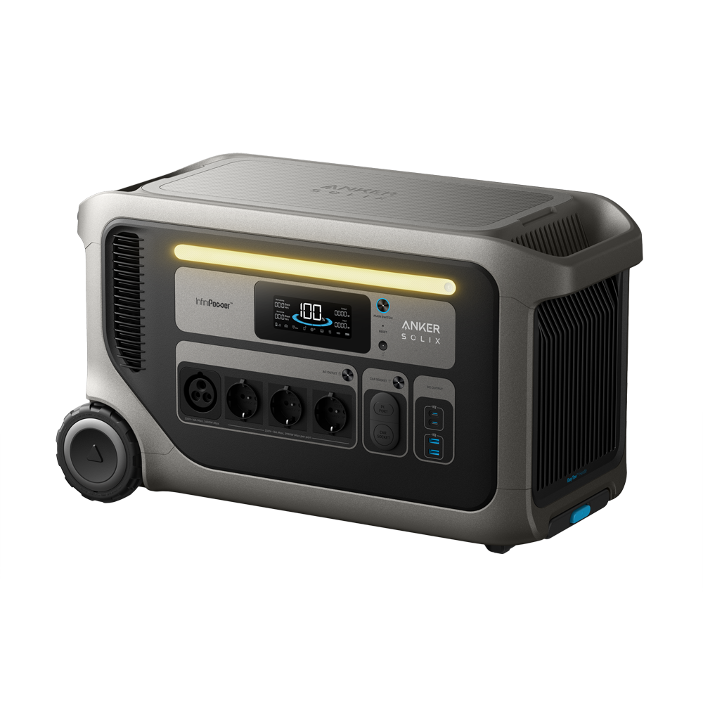 ANKER SOLIX ASOX-F3000 - Batería portátil Anker Solix - Gran capacidad 3072Wh - Potencia salida 3600W | 7200W pico - Salidas y formas de recarga múltiples - 4000 ciclos de vida - Control a través la APP - imagen 1