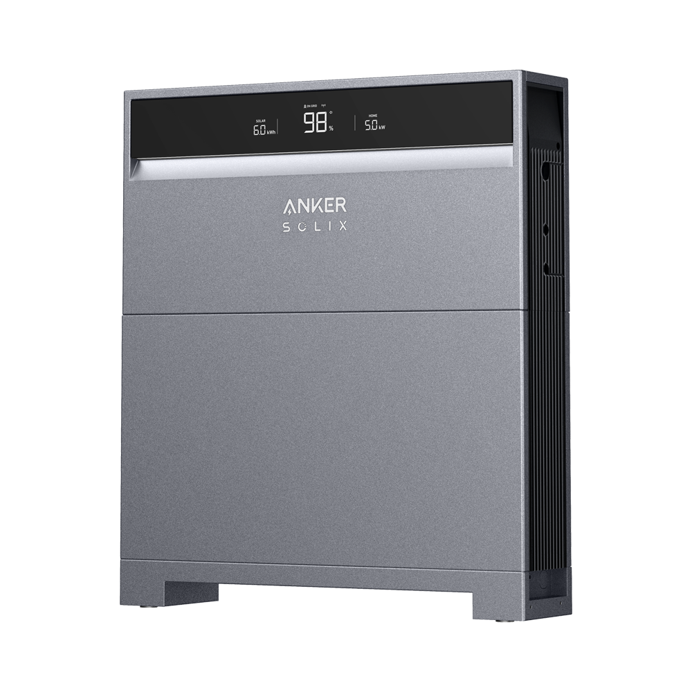 ANKER SOLIX ASOX-H3.68K-1xB5 - Pack Inversor + Batería Anker Solix - Inversor ASOX-H3.68K Monofásico - Potencia 3680W - 2 entradas MPPT - Batería ASOX-X1-B5 5000Wh - Distintos modos de funcionamiento