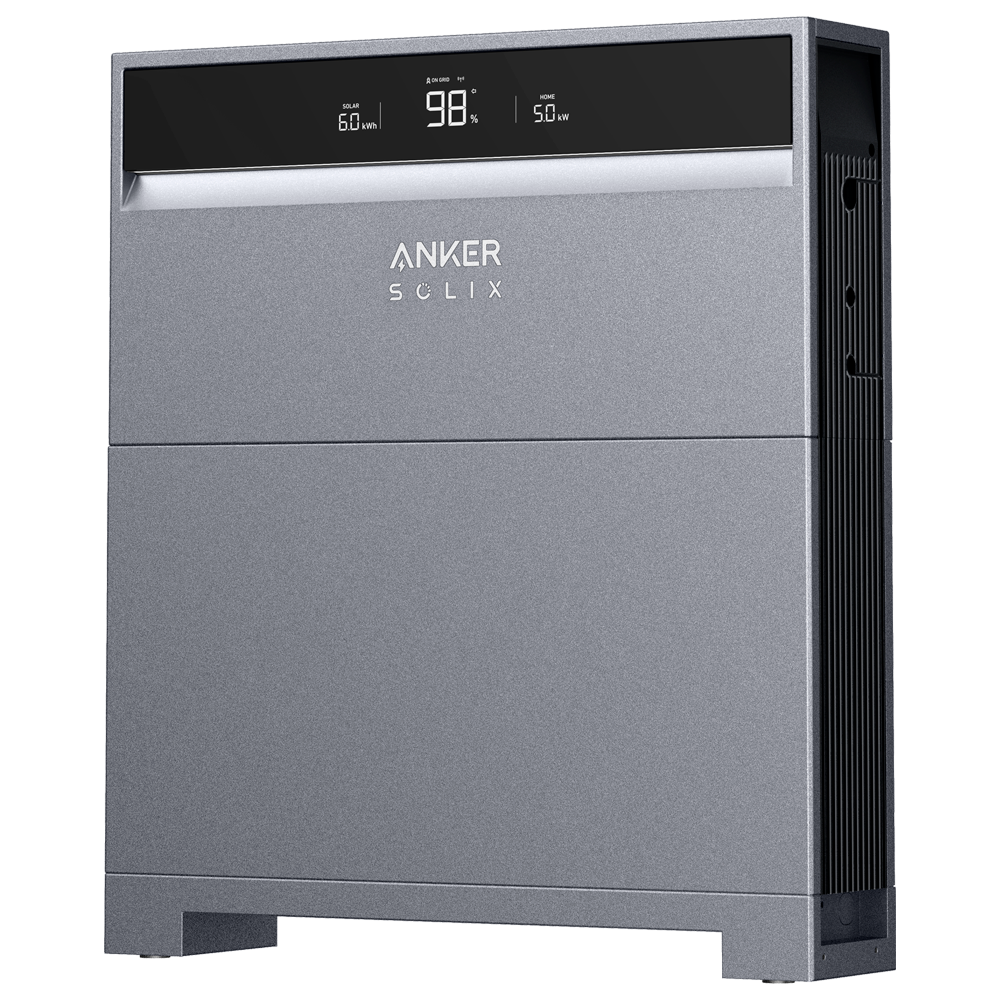 ANKER SOLIX ASOX-H8K-1xB5 - Pack Inversor + Batería Anker Solix - Inversor ASOX-H8K Trifásico - Potencia 8000W - 2 entradas MPPT - Batería ASOX-X1-B5 5000Wh - Distintos modos de funcionamiento
