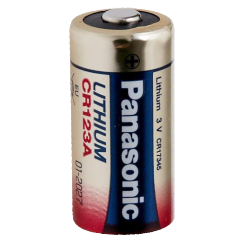 MARCA BLANCA BATT-CR123A-P - Pila CR123A / CR17345 / 5018LC - Panasonic - Litio Li-MnO2 no recargable - Tensión 3.0V - Capacidad nominal 1550mAh - Compatible con catálogo Ajax