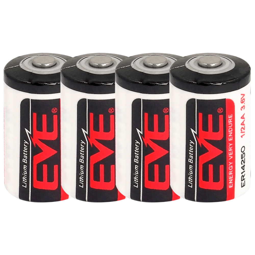 EVE BATT-ER14250-EVE - Pack 4x Pilas 1/2 AA / ER14250 - EVE - Litio Li-SOCl2 no recargable - Tensión 3.6V - Capacidad nominal 1200mAh - Precio por pila. Venta en pack de 4ud - imagen 1