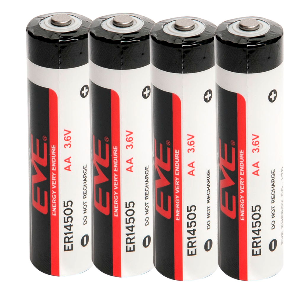 EVE BATT-ER14505-EVE - Pack 4x Pilas AA / ER14505 - EVE - Litio Li-SOCl2 no recargable - Tensión 3.6V - Capacidad nominal 2600 mAh - Precio por pila. Venta en pack de 4ud - imagen 1