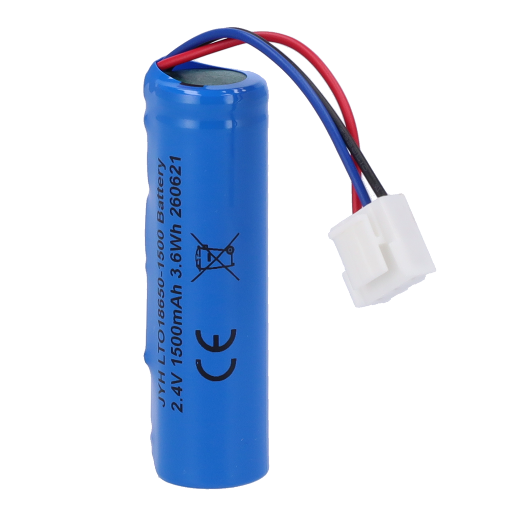 MARCA BLANCA BATT-LTO18650-STREETSIREN - Pila LTO118650 - Litio LTO recargable - Tensión 2.4V / Retráctil Molex 5284 - Capacidad nominal 1500mAh - Compatible con FIBRA-STREETSIREN - FIBRA-STREETSIRENCUSTOM y FIBRA-STREETSIRENPLUS - imagen 1