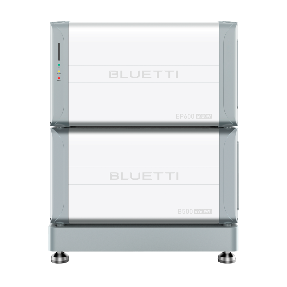 BLUETTI BL-EP600-1xB500 - Kit batería domestica - Inversor + Batería + Soporte - Gran capacidad 4960 Wh - Potencia 6000W - Control a través la APP (Wifi y Bluetooth) - IP65
