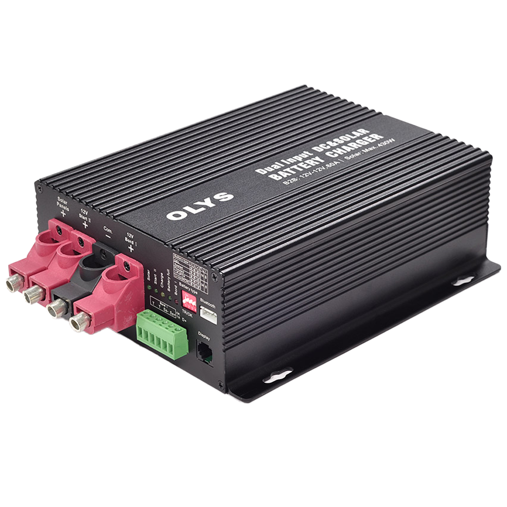 MARCA BLANCA BS-126030 - Cargador de baterías dual - Carga DC y Solar - 430W de entrada solar - Corriente de carga hasta 30A - Compatible con multitud de baterías - Comunicación BT opcional (App) - imagen 1