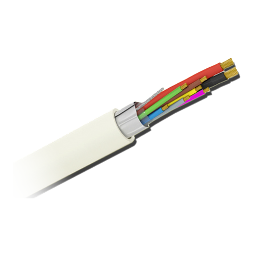 MARCA BLANCA CA6P2-100-H - 6 conductores de señal + 2 de alimentación - Conductor Cobre electrolítico flexible Clase 5 - Pantalla Aluminio poliéster+drenaje CuSn - Rollo de 100 metros - Certificado CPR: B2ca -s1a, d0, a1 - Bajas pérdidas