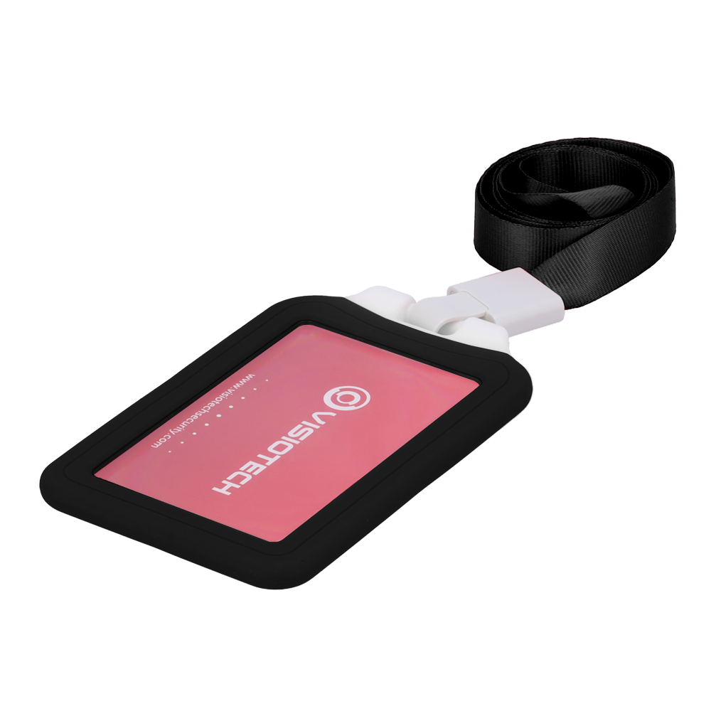 MARCA BLANCA CARD-HOLDER-V-BLACK - Porta-tarjetas RFID - Disposición vertical - Formato CR80: 54 (An) × 85 (Al) mm - Láminas de plástico protectoras - Fabricado en silicona - Color negro - imagen 1