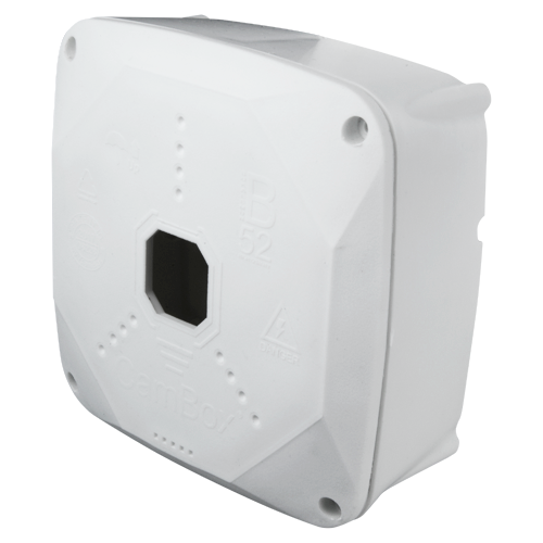 CAMBOX CBOX-B52PRO - Caja de conexiones - Para cámaras domo - Apto para uso exterior - Instalación en techo o pared - Fabricada en plástico - Color blanco | 145 (Al) x 145 (An) x 50 (Fo) mm - imagen 1