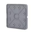 CAMBOX CBOX-BC02-BASEFLEX - Tapa de conexiones flexible para caja de soporte - Compatible con CBOX-NX7 - Espacio para paso y ocultación de cableado - Fabricado en plástico - Apto para uso exterior - 128 mm (Al) x 128 mm (Al) x 13 (Fo) mm - imagen 1