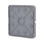 CAMBOX CBOX-BC02-BASEFLEX - Tapa de conexiones flexible para caja de soporte - Compatible con CBOX-NX7 - Espacio para paso y ocultación de cableado - Fabricado en plástico - Apto para uso exterior - 128 mm (Al) x 128 mm (Al) x 13 (Fo) mm - imagen 1