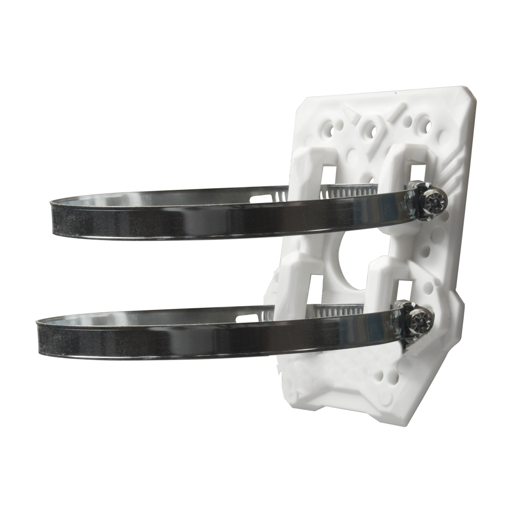CAMBOX CBOX-CMD-POLE - Soporte de poste - Compatibilidad universal - Apto para uso en exterior - Pasador de cables - 105 (Al) x 70 (An) x 2 (Fo) mm - imagen 1