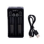 MARCA BLANCA CHARGER-U2 - Cargador universal para pilas - Pilas Li-Ion, Ni-Mh, Ni-Cd - Detección automática de carga - Protección contra sobrecarga y descarga - LED indicador de estado de carga - Carga rápida USB-C - imagen 1