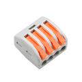 SAFIRE CON-FAST-13 - Safire - Conector de Cable - 1 Entrada y 3 Salidas - Calibre del cable 28 ~ 12AWG - Sección 0.08 m²~ 4 mm² - 10 unidades