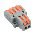 MARCA BLANCA CON-FAST-24 - Safire - Conector de Cable - 2 Entradas y 4 Salidas - Calibre del cable 28 ~ 12AWG - Sección 0,08 ~ 4mm² - 10 unidades