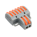 MARCA BLANCA CON-FAST-26 - Safire - Conector de Cable - 2 Entradas y 6 Salidas - Calibre del cable 28 ~ 12AWG - Sección 0,08 ~ 4mm² - 10 unidades