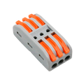 MARCA BLANCA CON-FAST-33 - Safire - Conector de Cable - 3 Entradas y 3 Salidas - Calibre del cable 28 ~ 12AWG - Sección 0,08 ~ 4mm² - 10 unidades