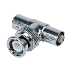 SAFIRE CON250 - Conector SAFIRE derivador tipo "T" - BNC macho - 2 BNC hembra - 30 mm (Fo) - 10 mm (An) - 10 g - imagen 1
