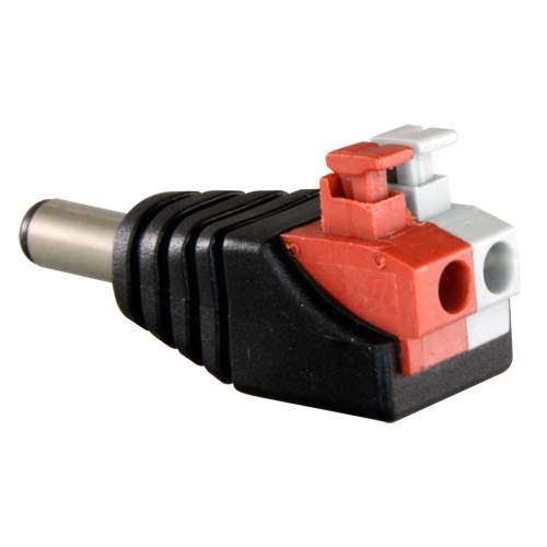 SAFIRE CON280A - Safire - Conector DC macho de fácil conexionado - Salida +/ de 2 terminales - 38 mm (Fo) - 13 mm (An) - 5 g