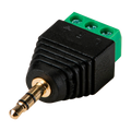 SAFIRE CON298 - Conector SAFIRE - Jack 3.5 mm Estéreo - Salida +/ de 2 terminales - 42 mm (Fo) - 18 mm (An) - 4 g