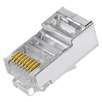 SAFIRE CON300-FTP5E - Conectores - RJ45 FTP CAT 5E para crimpar - Compatible con cable FTP - 20 mm (Fo) - 10 mm (An) - 5 g - imagen 1