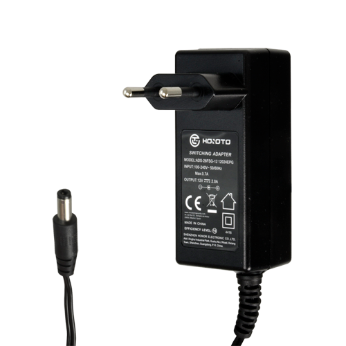 MARCA BLANCA Fuente de alimentación - Salida DC 12 V 2 A - 1 salida - Jack estandar - Estabilizado - Longitud de cable 1.5m