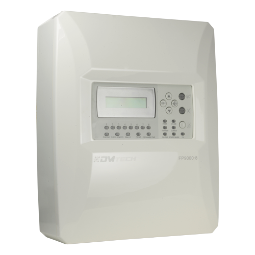 DMTECH DMT-FP9000-8 - Central convencional de 8 zonas con pantalla LCD - 2 Salida de Sirena - 2 salidas de alarma y fallo y 2 salidas de relé configurables - Salida para repetidor - Hasta 30 detectores por zona - Autodetección de resistencia fin de línea - imagen 1