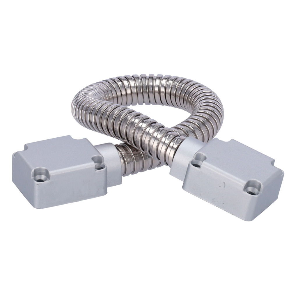 SAFIRE DOORLOOP-16-METAL - Pasacables para puertas - Tubo flexible de 16 mm de diámetro - Material metálico - Protege cables de daños - Apto para todo tipo de puertas - Medidas 500 (Al) x 40 (An) x 23 (Fo) mm - imagen 1