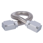 SAFIRE DOORLOOP-16-METAL - Pasacables para puertas - Tubo flexible de 16 mm de diámetro - Material metálico - Protege cables de daños - Apto para todo tipo de puertas - Medidas 500 (Al) x 40 (An) x 23 (Fo) mm - imagen 1