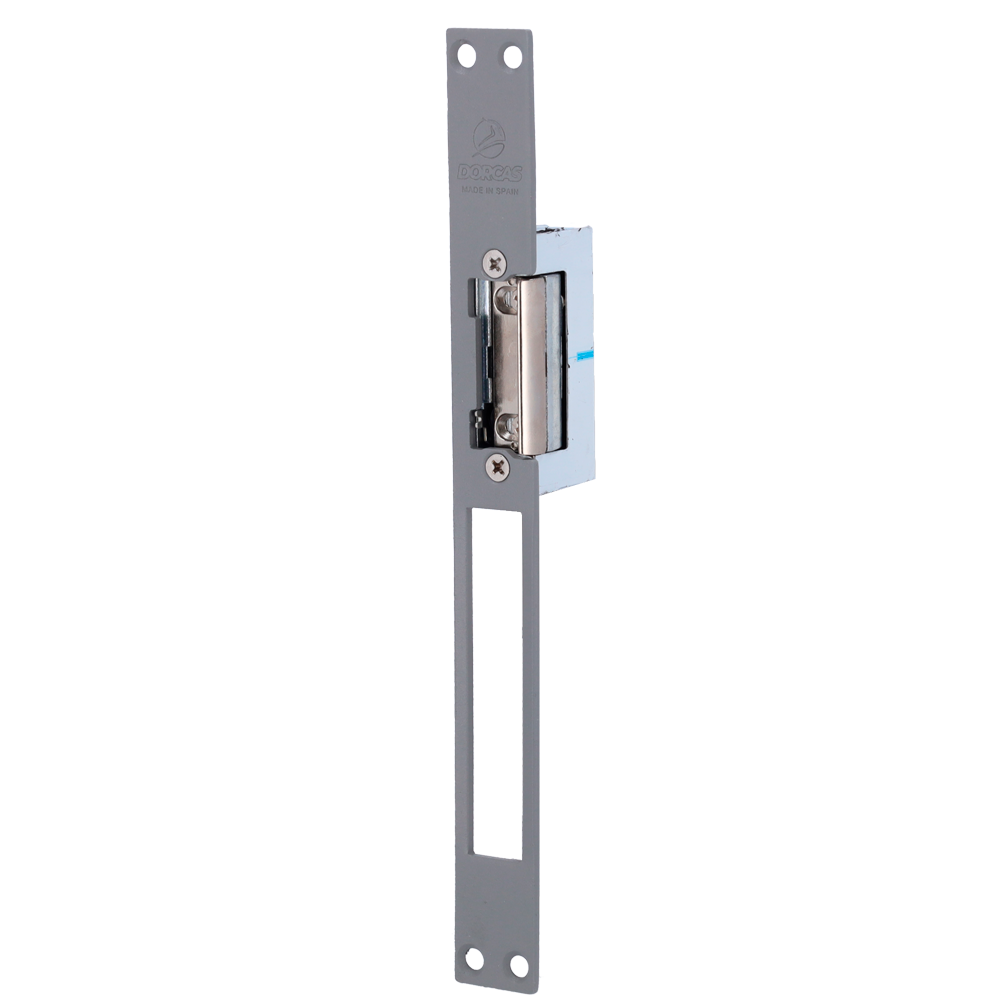 DORCAS DR-54NDF/M - Abrepuertas eléctrico Dorcas - Instalación con gran corte del marco - Pestillo regulable - NO Fail Secure | Hasta 330 kg - Alimentación AC/DC 8-12V - Paso libre y hembrilla