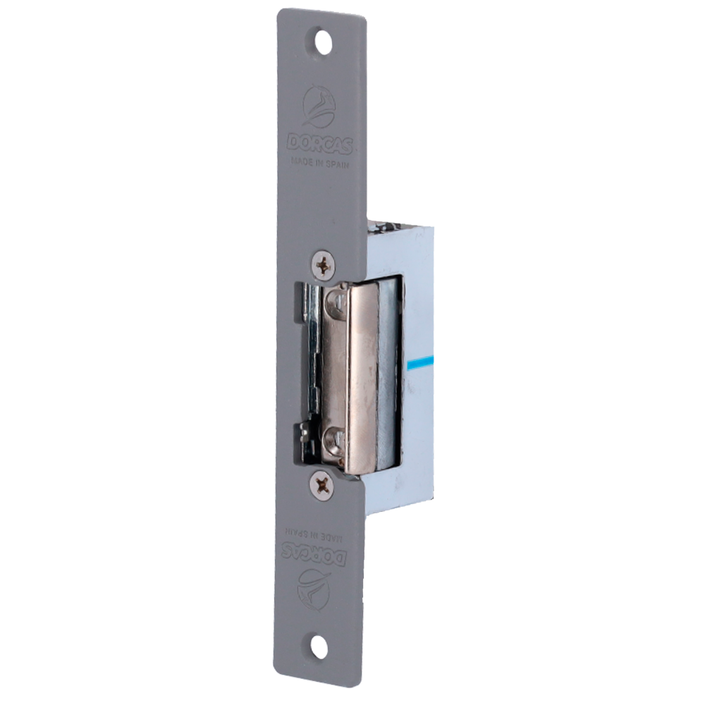 DORCAS DR-54NDF/S - Abrepuertas eléctrico Dorcas - Instalación con gran corte del marco - Pestillo regulable - NO Fail Secure | Hasta 330 kg - Alimentación AC/DC 8-12V - Paso libre